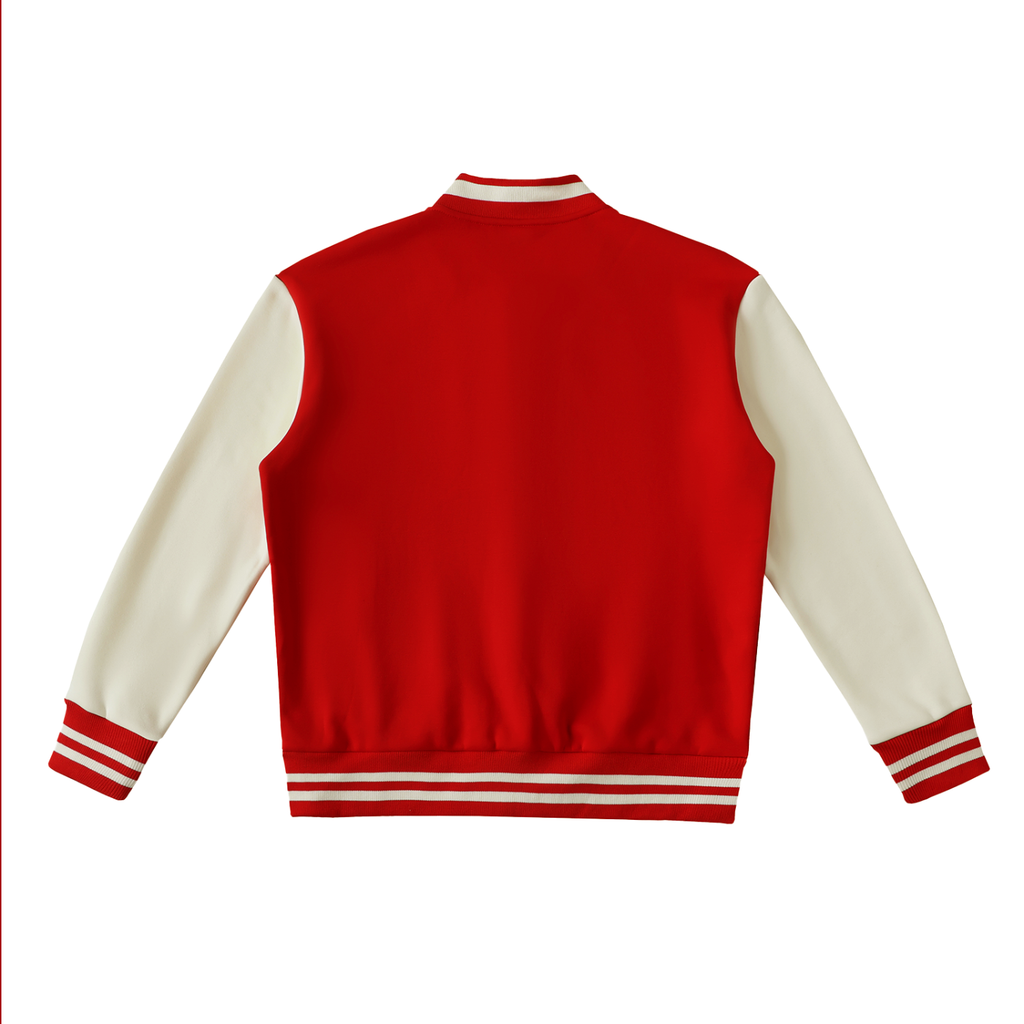 UPTOPWEAR Two-Tone Fleeced Varsity Jacket