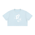 UPTOPWEAR Women's Mineral Wash Cotton Crop T-Shirt