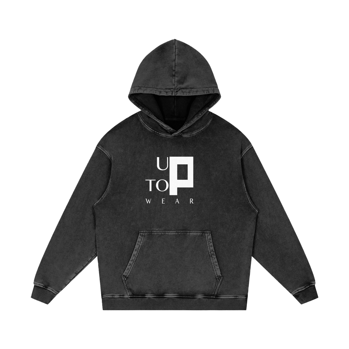 UPTOPWEAR Snow Washed Loose Cotton Hoodie