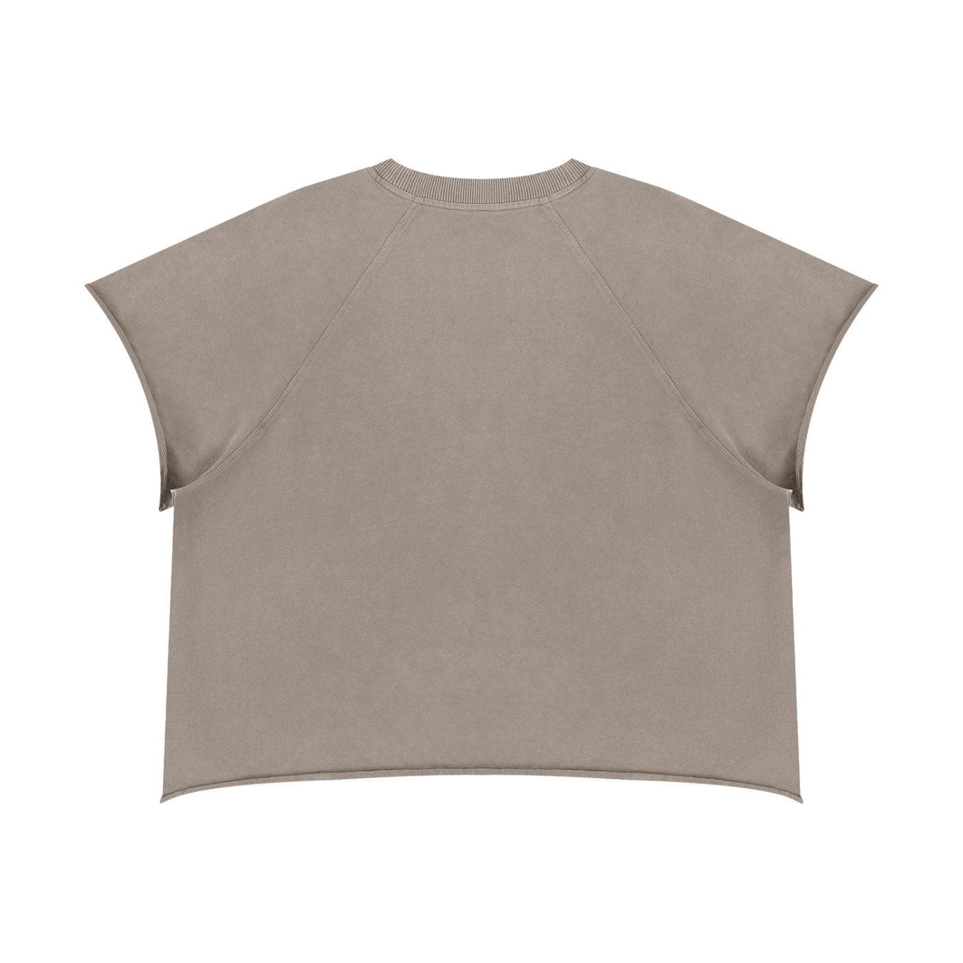 Unisex Vintage Wash Raw Edge Boxy T-Shirt
