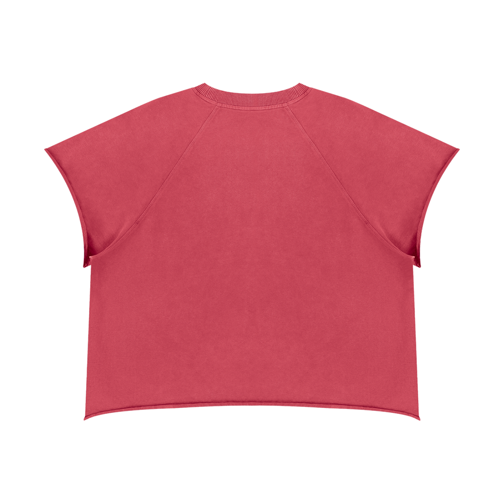 Unisex Vintage Wash Raw Edge Boxy T-Shirt
