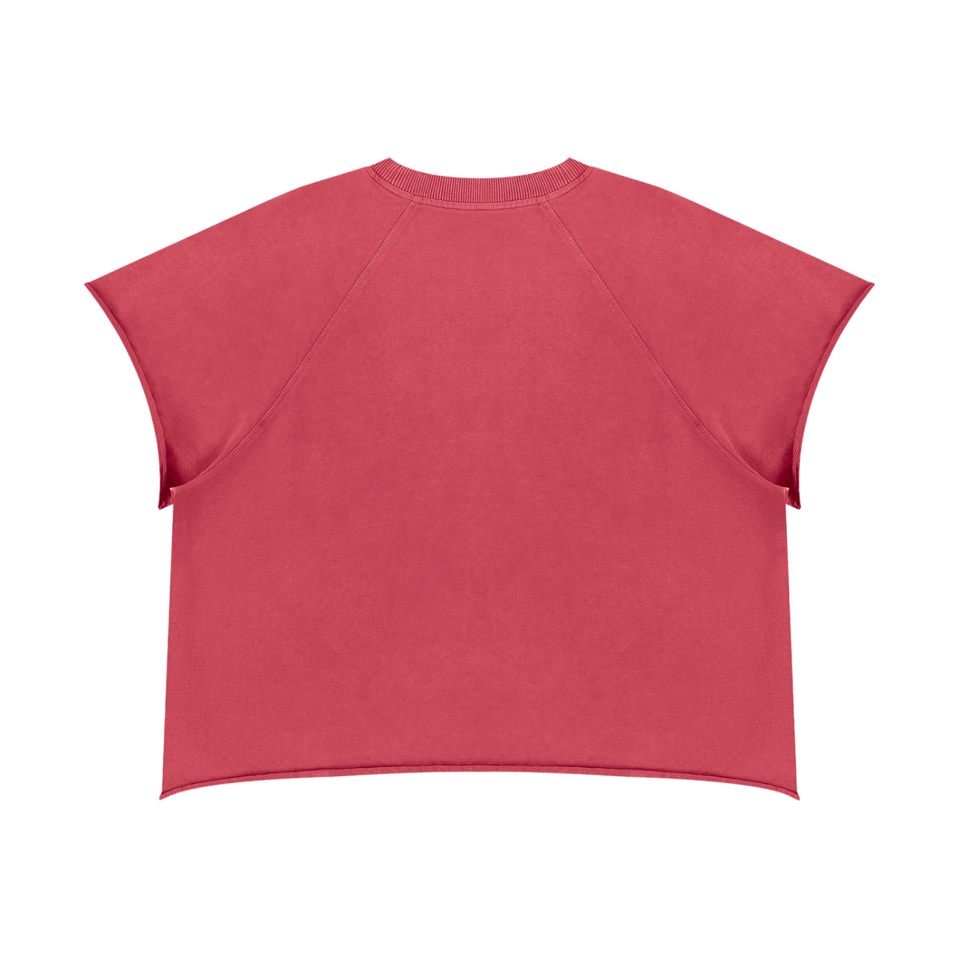 Unisex Vintage Wash Raw Edge Boxy T-Shirt