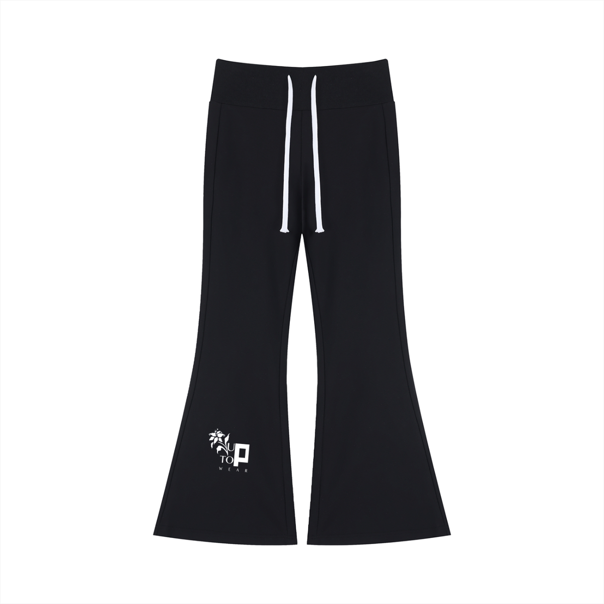 UPTOPWEAR Women's Drawstring Flared Leg Pants