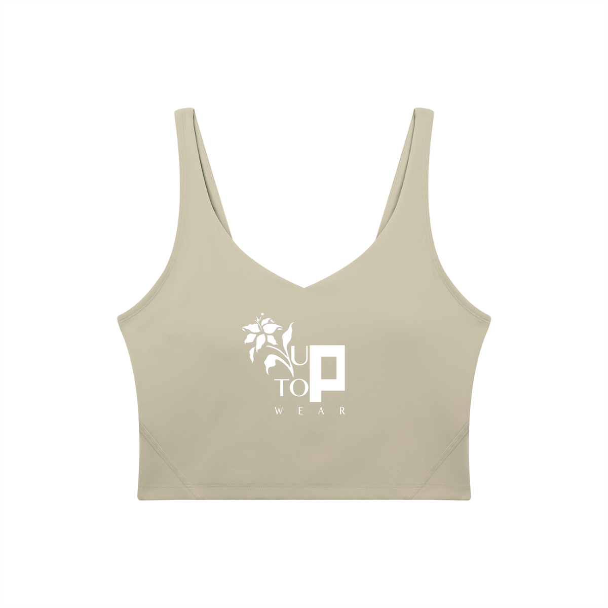 UPTOPWEAR Women's V-Neck Yoga Sports Bra