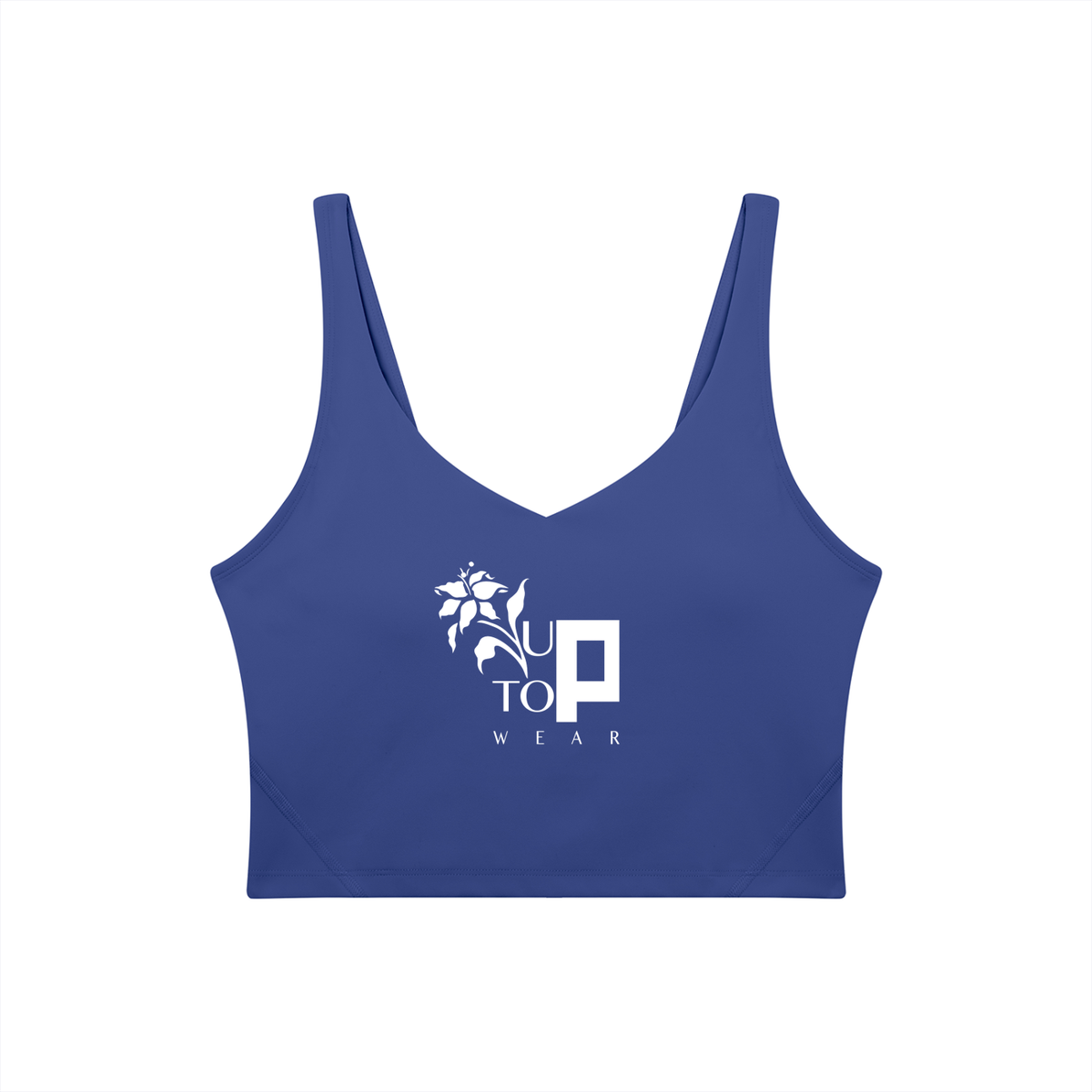 UPTOPWEAR Women's V-Neck Yoga Sports Bra