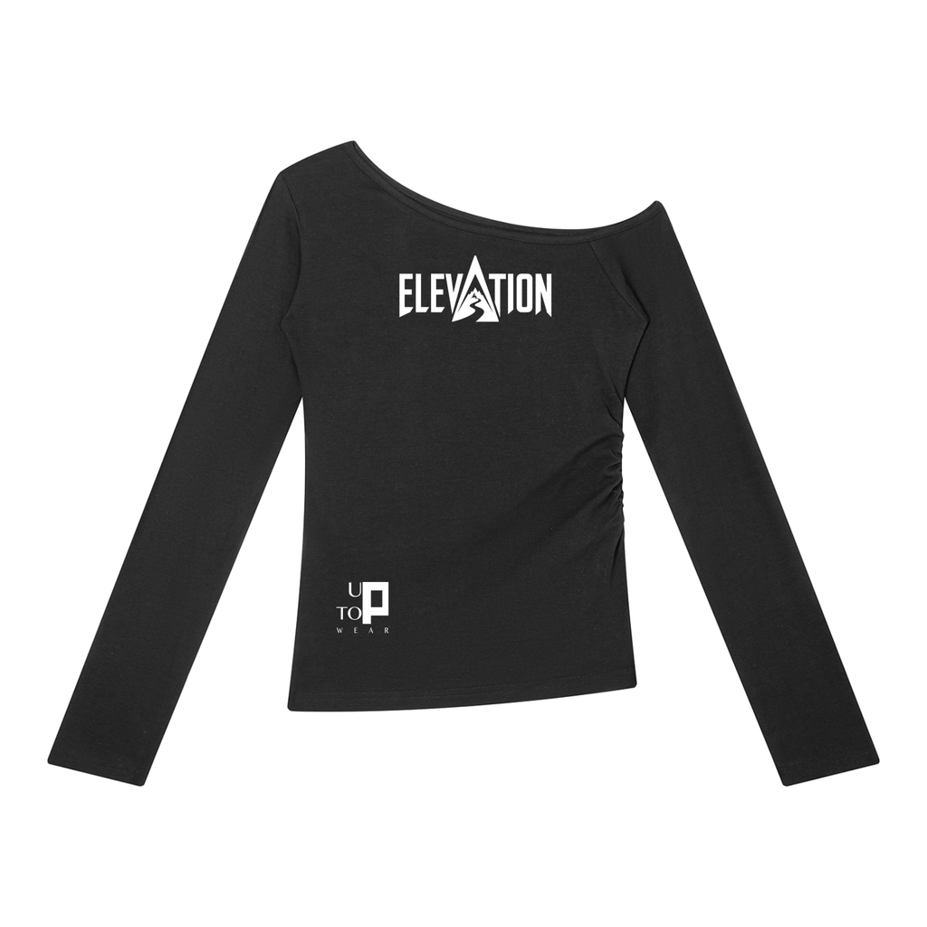 UPTOPWEAR Women’s Off-the-Shoulder T-Shirt