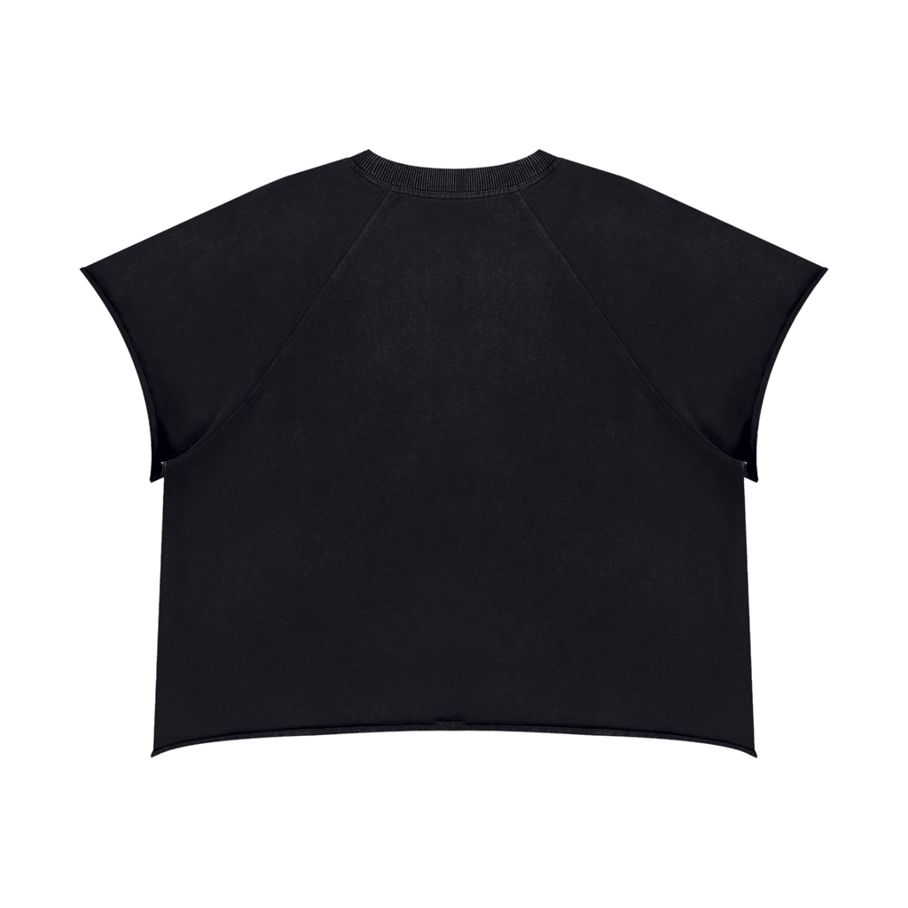 Unisex Vintage Wash Raw Edge Boxy T-Shirt