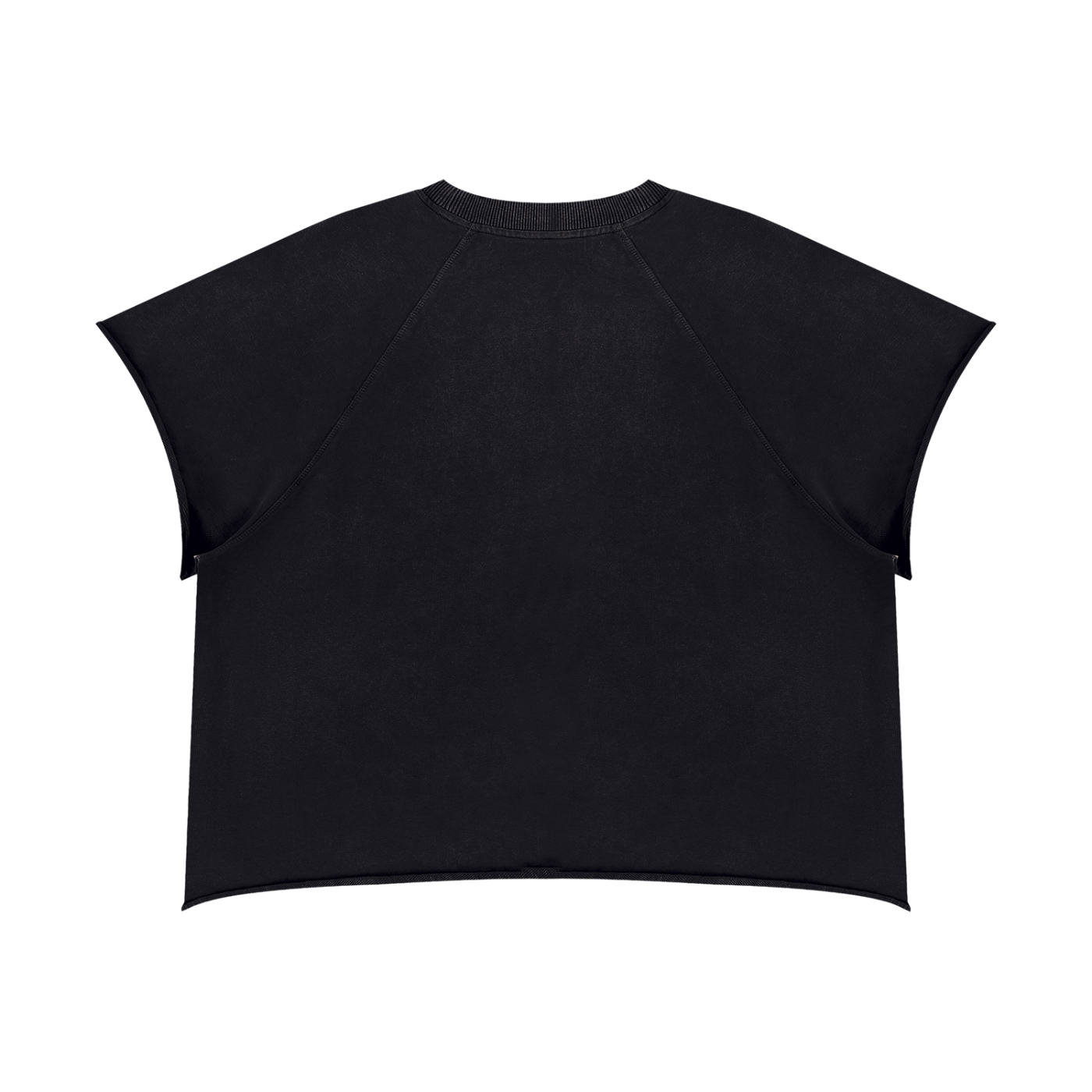 Unisex Vintage Wash Raw Edge Boxy T-Shirt