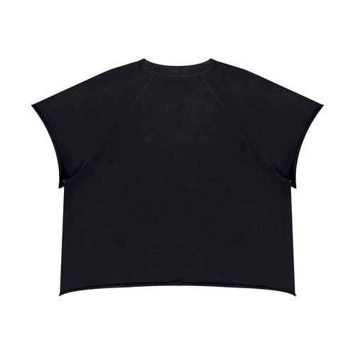 Unisex Vintage Wash Raw Edge Boxy T-Shirt