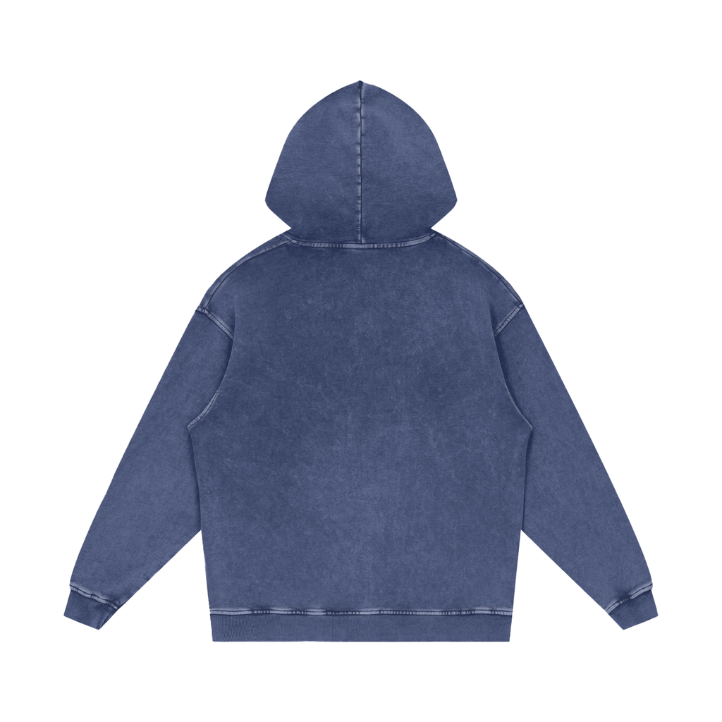 UPTOPWEAR Snow Washed Loose Cotton Hoodie