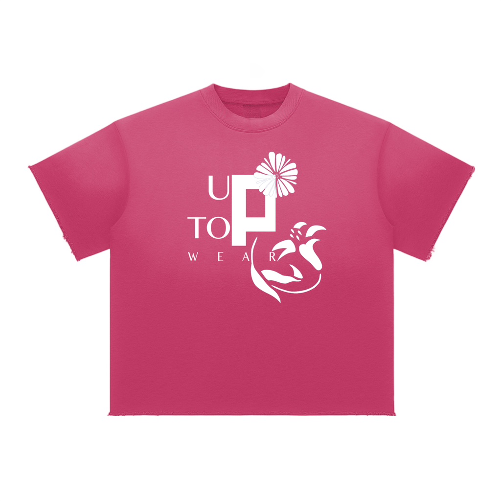 UptopWear Sun Fade Raw Edge T-Shirt
