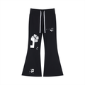 UptopWear Women's Drawstring Flared Leg Pants