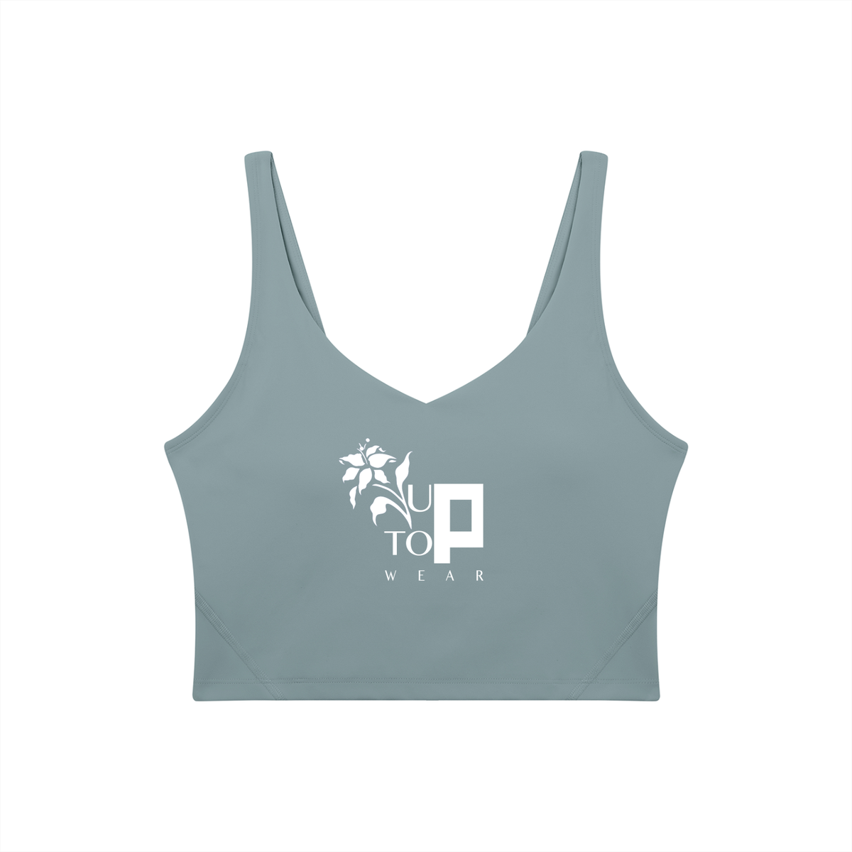 UPTOPWEAR Women's V-Neck Yoga Sports Bra