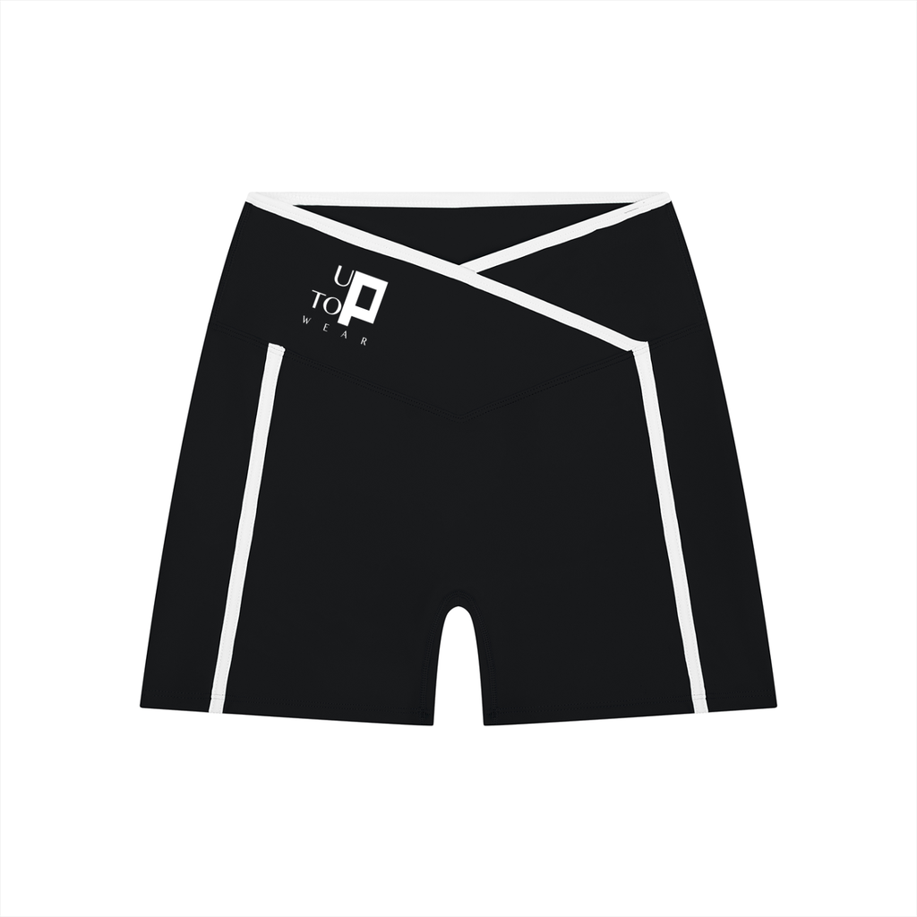 UptopWear Women’s High Rise Color Block Yoga Shorts