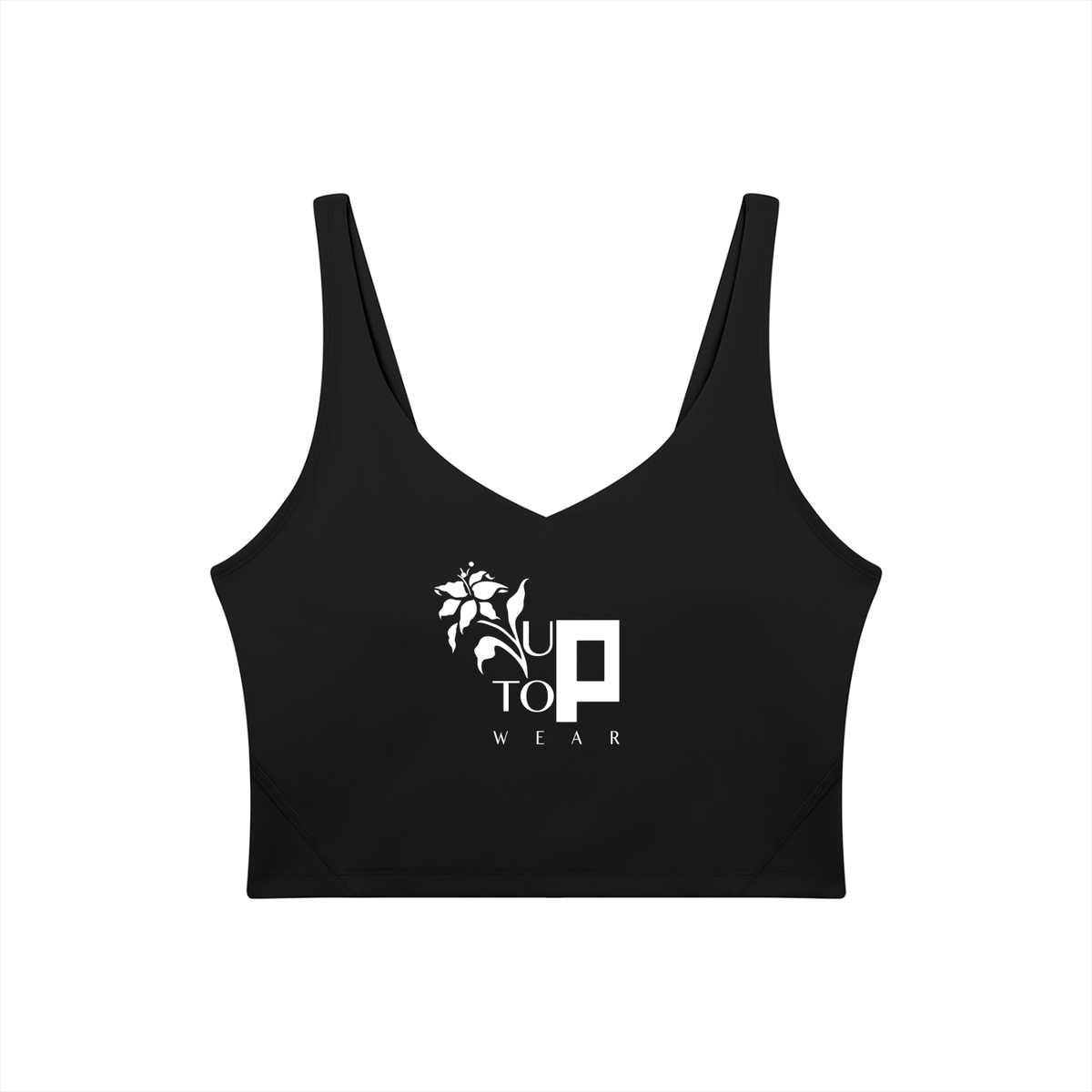 UPTOPWEAR Women's V-Neck Yoga Sports Bra