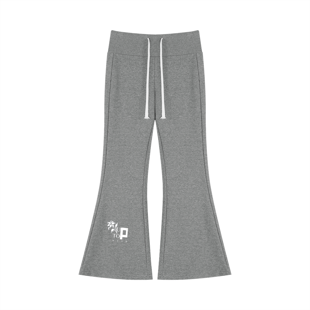 UPTOPWEAR Women's Drawstring Flared Leg Pants