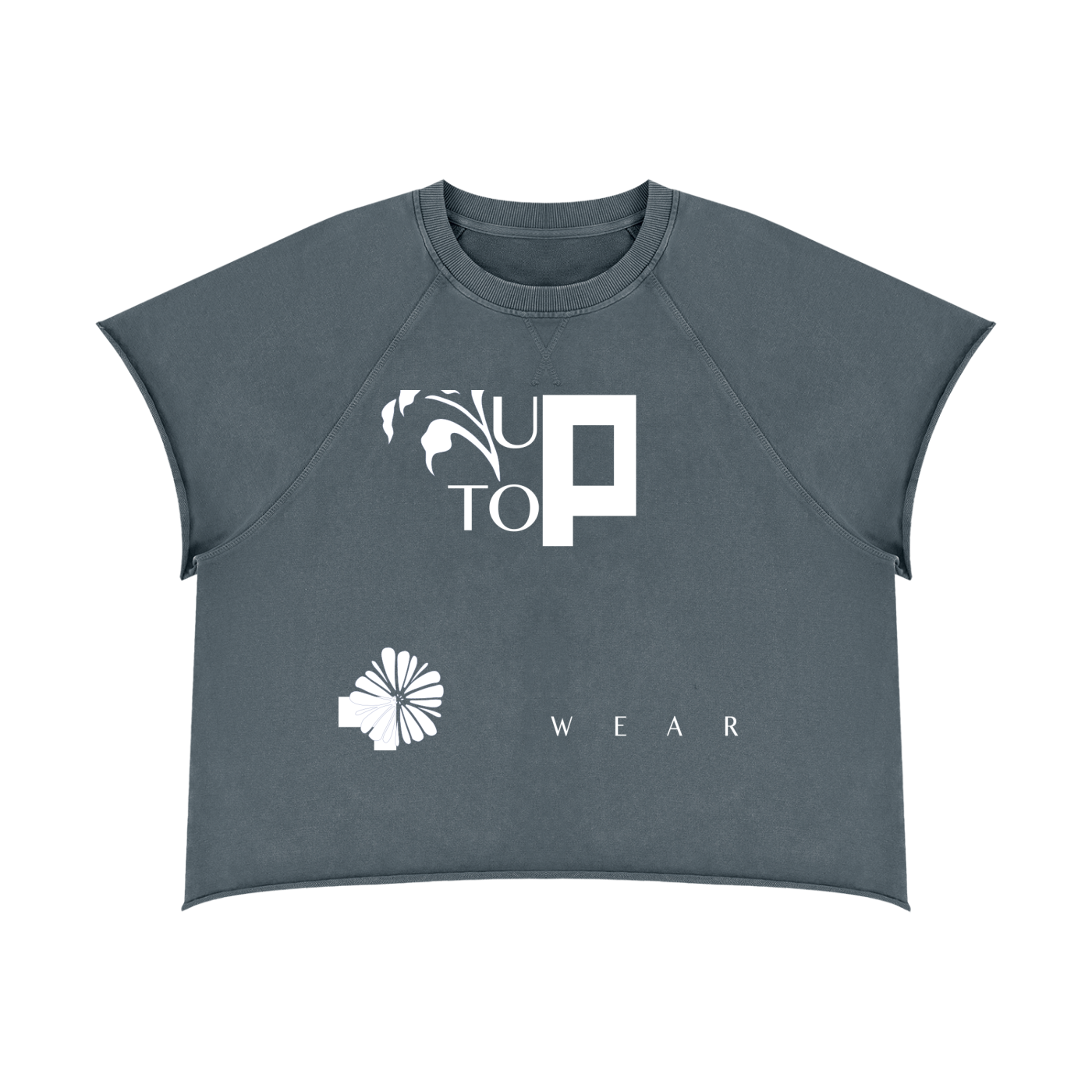 Unisex Vintage Wash Raw Edge Boxy T-Shirt